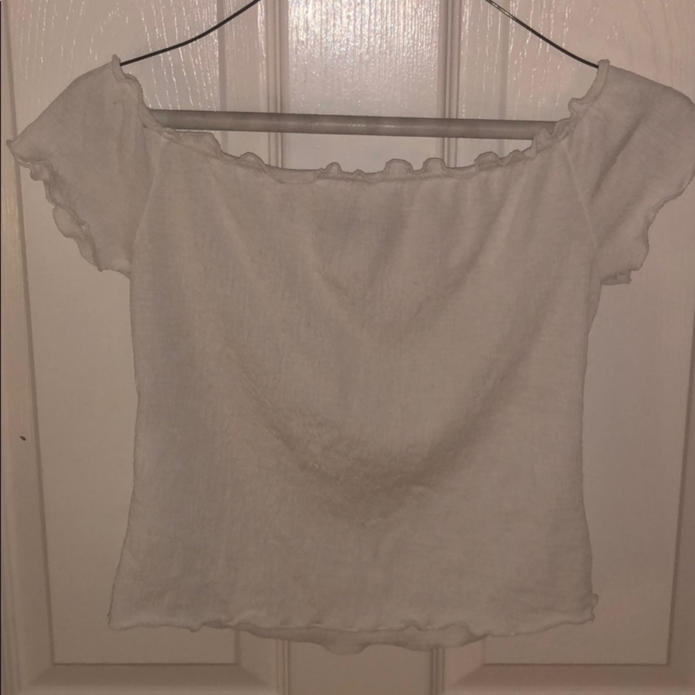 white off the shoulder top